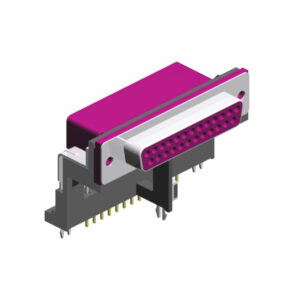 90° raised Standard D-Sub 25-polig