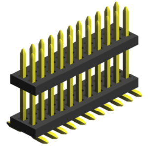 Surface-mount soldering (SMT) - board spacer pin headers