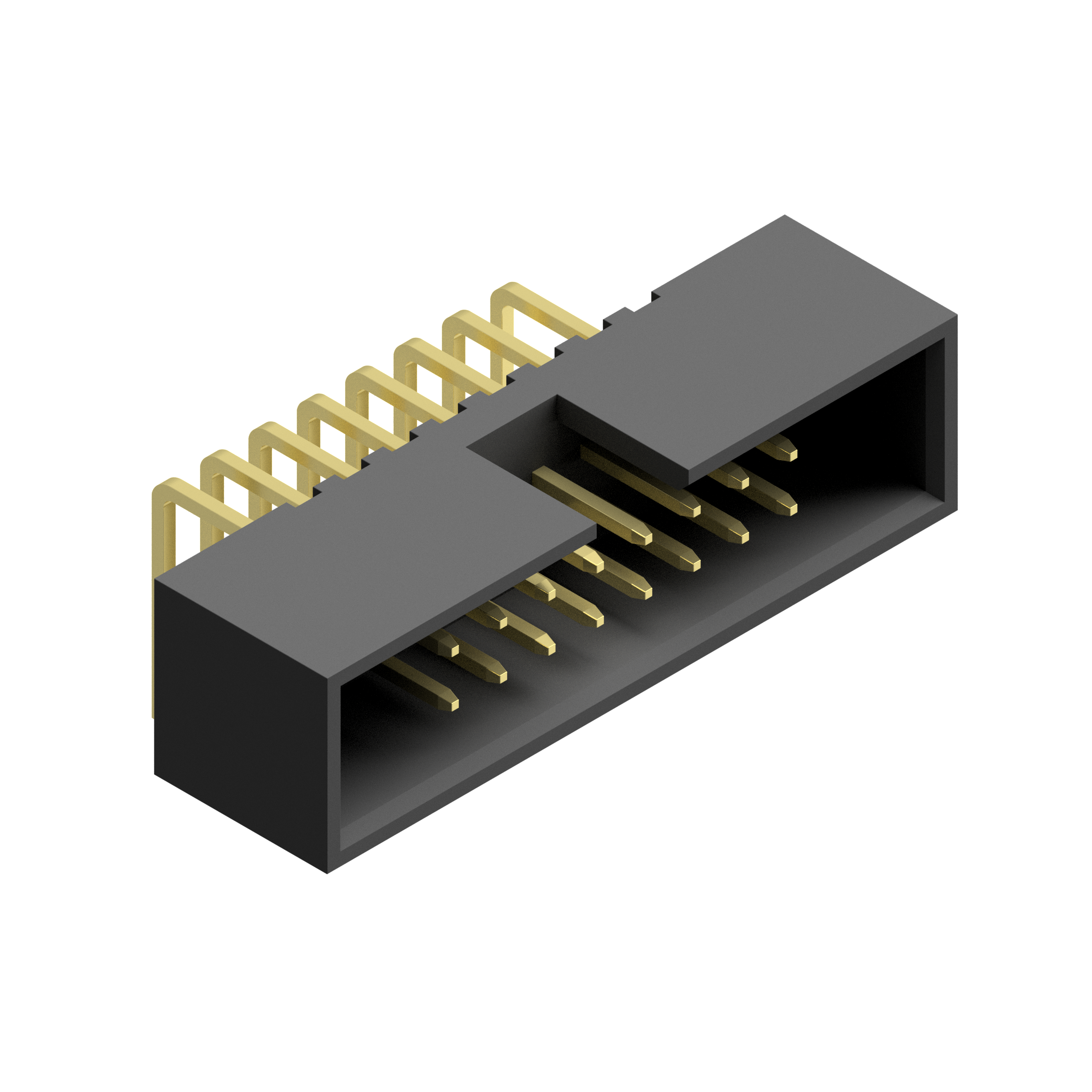 Through-hole soldering (THT) - horizontal box header